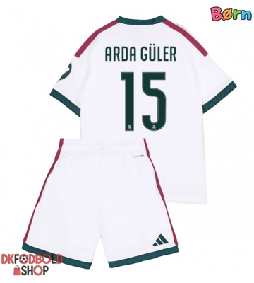 Real Madrid Arda Guler #15 Hjemmebanesæt Børn 2026-27 Kort ærmer (+ korte bukser)